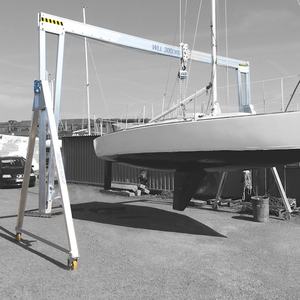 رافعة جسرية متحركة يدوية الارتفاع قابلة للتعديل من سبائك الألومنيوم رافعة جسرية متنقلة - Product Image 3