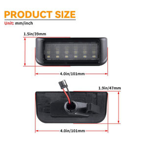 مصباح لوحة أرقام LED لشريك خبير بيجو ، أضواء لوحة ترخيص لسيتروين برلينغو قفز ، لوحة ترخيص زينون بيضاء - Product Image 6