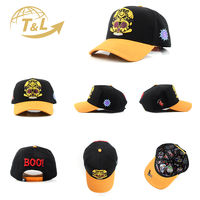 4UGEAR Gorras Personalizadas de 5 Paneles, Gorras de Béisbol Snapback 4U Unisex, 100% Algodón, Ajustables, con Logotipo Bordado Personalizado, Gorras Deportivas
