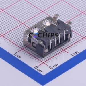 AF 10.0 QT-ZB6.8 USB Connector SMD Connector ( Connector Type: Type-A )( Protocol Standard: USB 2.0 )( Gender: Female ) - Product Image 2