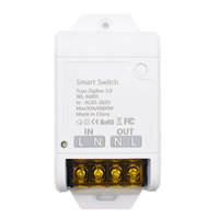 Interrupteur intelligent Zigbee 30A 6600W compatible Alexa et Tuya, contrôle vocal, minuterie, partage familial, nécessite un hub passerelle
