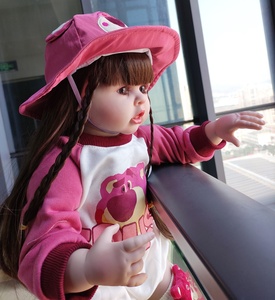 Poupée Reborn en Silicone de 24 Pouces, Réaliste, Souple, Ponderée, Mignonne, pour Filles, avec Fonction de Succion des Doigts - Product Image 4