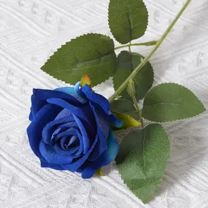 하이 퀄리티 리얼 터치 실크 장미 결혼식 인공 꽃 도매