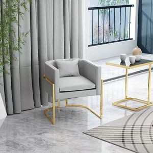 Modern Metal + PU Leather Dining <b>Chair</b> for Living Room-Simple Design Home Furniture Dining <b>Chair</b> - Product Image 2