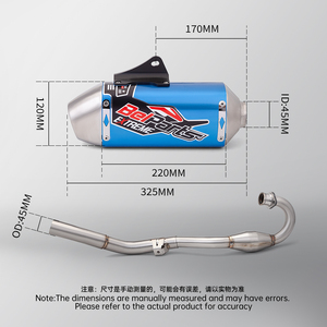 Sistema di Scarico Completo con Silenziatore per Moto <span class=keywords><strong>Honda</strong></span> CRF230F CRF150F <span class=keywords><strong>CRF</strong></span> 230F 150F 230 <span class=keywords><strong>150</strong></span> F 2003-2019 - Product Image 3