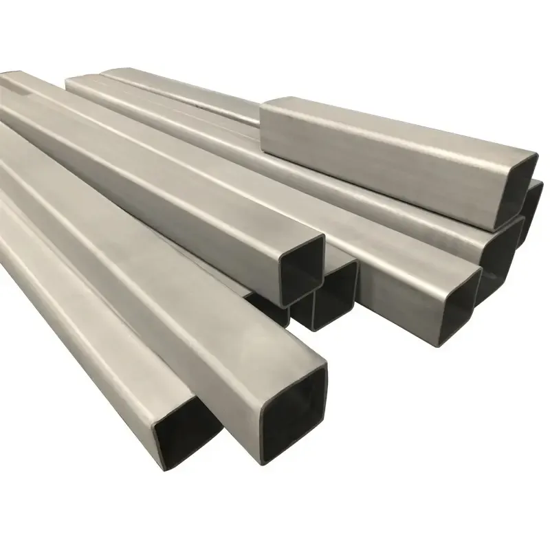 25x25x1mm Sans Soudure Grade 1 Grade 2 Tube Carré En Titane Tube Carré En Titane Tube Rectangulaire