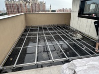 Système de sous-plancher modulaire en acier ZAM, ignifuge, imperméable, écologique, design moderne, sans soudure, avec grille de plancher