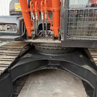 Excavatrice sur chenilles d'occasion Hitachi ZX160 japonaise d'origine, 12 tonnes, modèle 2024, avec moteur, pompe et boîte de vitesses, engin de construction
