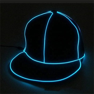 personalizado gorras Snapbacks <span class=keywords><strong>El</strong></span> sombrero Led de neón <span class=keywords><strong>El</strong></span> cable de béisbol intermitente tapa para Navidad Carnaval de Halloween - Product Image 6