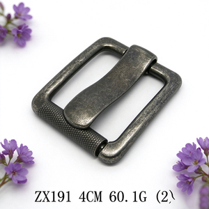 Boucle de ceinture rectangulaire en alliage de zinc de 40 mm, finition brossée couleur bronze, boucle de remplacement pour ceinture en cuir - Product Image 4