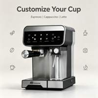 Cafetera Espresso Compacta Anbolife con Pantalla Táctil, Espumador de Leche Automático, Jarra Desmontable, Fabricación OEM para el Hogar