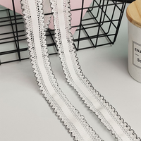 Ruban de dentelle élastique creux de 2,8 cm, matériel DIY fait main pour accessoires de bandeaux et nœuds pour enfants