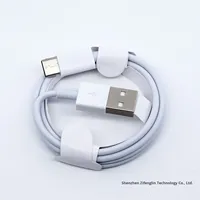 Kabel Data USB ke Type-C Pengisian Daya Super Cepat & Transfer Data 3A Selubung TPE Konduktor Tembaga Murni Kompatibel Universal iPhone