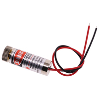 Tête de diode laser rouge Roarkit CN 5mW 650nm avec lentille en verre, mise au point réglable, module laser point/ligne/croix de classe industrielle