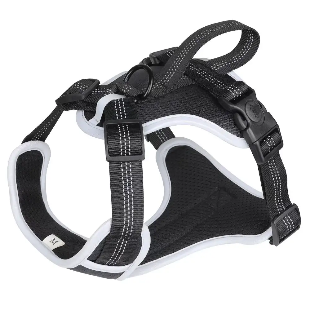 Ikitchen Custom Design Cat Harness with Matching Collar Leash Bow Tie and Bandana Set Neoprene Reversible Dog Harness Vest