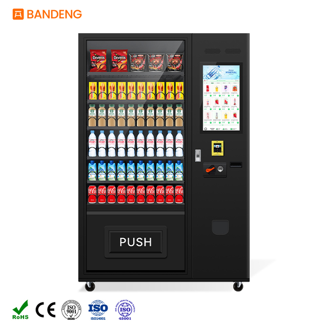 Commercial Smart Vending Machine Touch Screen Snack Beverage Combo Cashless Payment Android Platform Easy Maintenance Factory