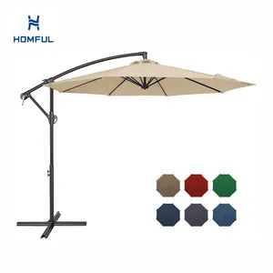 अनुकूलित अतिरिक्त बड़े ब्रैकट छाता आउटडोर गार्डन छाता छत्र आँगन छाते के लिए पूल रेस्तरां