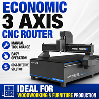 Kostensparende 3-Achsen CNC-Fräsmaschine 5x10 mit Manueller Werkzeugwechsel-Funktion für Möbelplatten-Verarbeitung