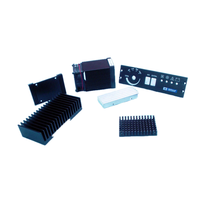 Radiateur en aluminium usiné avec précision, finition anodisée, personnalisable, composants en cuivre béryllium pour amplificateur, usinage CNC