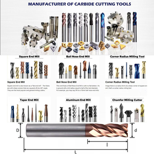 Supal Công cụ Cắt phay Cutter rắn 4 Flutes End <span class=keywords><strong>Mill</strong></span> 45hrc Carbide endmills fresas giảm giá cho thép không gỉ 3 năm - Product Image 4