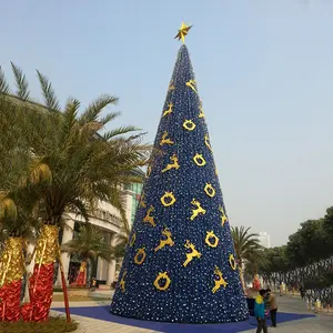 2024 New Indoor LED Christmas Tree Artificial PVC Material Decorative and from China Factory with Metal Stand