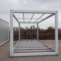 Maison préfabriquée moderne de 40 pieds entièrement meublée, en panneaux sandwich, conçue pour un usage bureautique