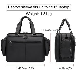 حقيبة يد للرجال من جلد طبيعي مقاومة للماء من J.<span class=keywords><strong>M</strong></span>.D, حقيبة يد للرجال من جلد طبيعي مقاومة للتلف ومقاومة للماء - Product Image 2