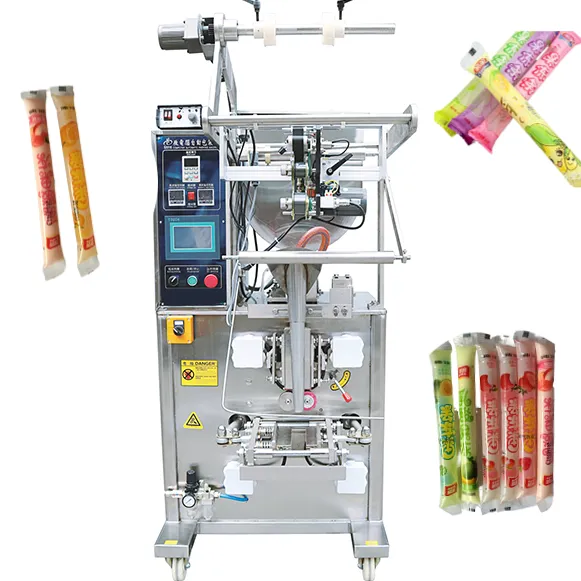 Machine verticale pour glace Popsicle, appareil de remplissage et d'emballage pour sucettes glacées