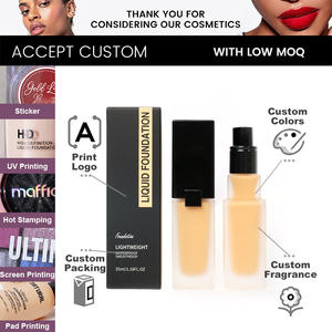 Maquillaje de mezcla de larga duración resistente al agua de alta calidad personalizado cobertura completa <span class=keywords><strong>me</strong></span> ajuste acabado mate base líquida - Product Image 4