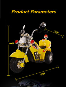 Motocicleta Eléctrica para Niños Unisex de 6V, Moto de Juguete de <span class=keywords><strong>Policía</strong></span> de Plástico con Batería - Product Image 3