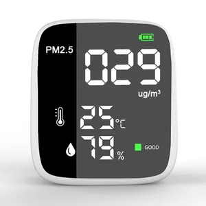 Atacado PM2.5 Detector com bateria recarregável e brilho ajustável Display para monitoramento da qualidade do ar em tempo real