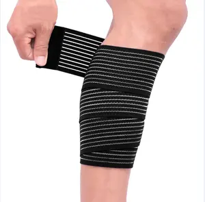 Elastic Knee Brace Compression Bandage Wraps, Pain Relief Straps Support for Legs, Thighs, Elbow, Knee, Wrist and Ankle