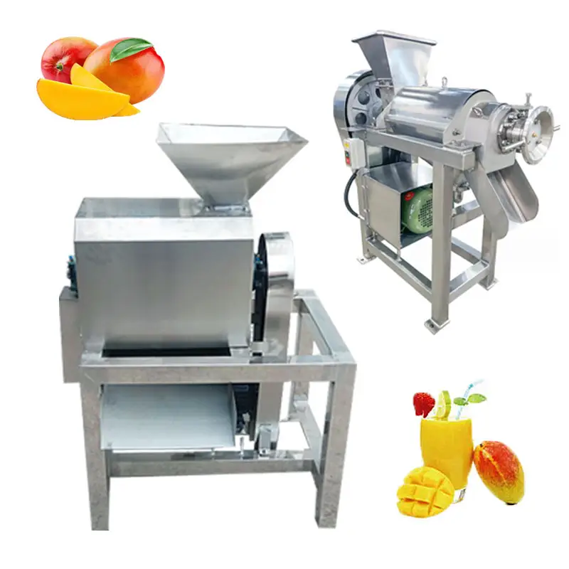 Orange Fruit Crusher Concentrado Fruit Pulping Machine Com Separação de Sementes