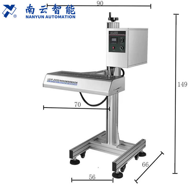 LGYF-2200 Fully Automatic Air-cooled Aluminum Induction Sealing Machine Pet Bottle Induction Sealer Bottle Lid  Foil Sealer