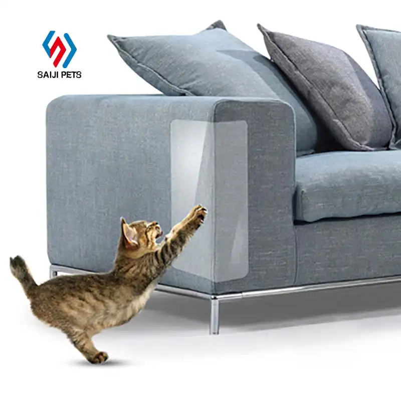 Saiji sofá de gatinho flexível 2 pçs/set, móveis para árvore de gatos e gatos, pastilha de produto interativo em pvc