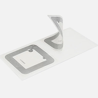Étiquette adhésive RFID HF 13,56 MHz personnalisée pour livres de bibliothèque