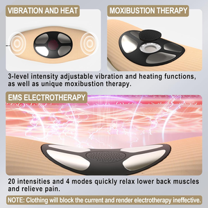 Oplaadbare elektrische buikmassagemachine met warmte- en vibratiefunctie en luchtdruk - Product Image 4