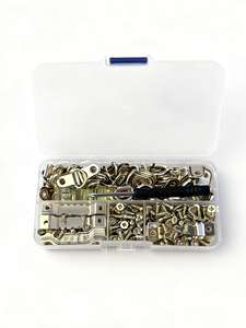 ชุดตะขอเกี่ยวแบบมีฟันเลื่อย 302 ชิ้น ตะขอแขวนรูปภาพ กรอบรูป ตะขอรูปตัว D ชุดสกรู อุปกรณ์ฮาร์ดแวร์สำหรับใช้ในบ้าน - Product Image 2