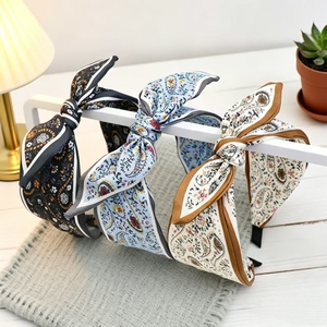 Diadema de lazo sencilla de diseño de nicho popular, varios modelos, diadema exquisita de lujo ligero para mujer, joyería al por mayor, a la moda - Product Image 1