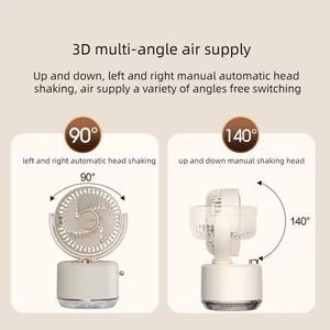 Quạt làm mát Máy tạo độ ẩm xoay có phun nước Quạt bàn Quạt đa chức năng Quạt điều hòa Máy tạo độ ẩm Quạt làm lạnh để bàn - Product Image 5