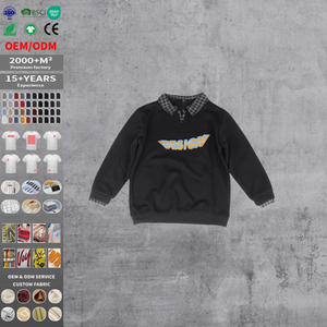 Sweat-shirt numérique brodé en molleton d'hiver à col à capuche pour homme, coupe classique, écologique et respirant - Product Image 1