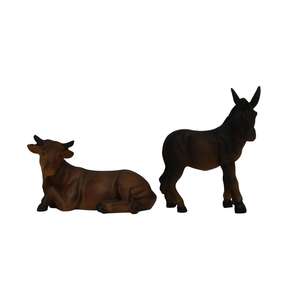 Figurines de Noël en deux parties, bœuf et âne, pour figurines de 7 cm, code produit 9006935011050 - Product Image 3