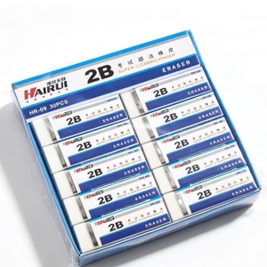 Fournitures de papeterie de haute qualité, gomme à effacer pour crayons 2B TPR pour enfants, gomme à effacer personnalisée pour le dessin, gomme blanche pour le bureau et l'école - Product Image 3