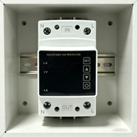 Dispositif de protection de tension monophasé 220V 2P, interrupteur de protection contre les surtensions et les sous-tensions de 40A à 100A