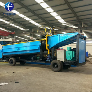 Mobile Fluss-Trommelwaschanlage für Alluvialgold, Ausrüstung zur Goldgewinnung aus Quellgold - Product Image 1