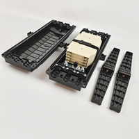 Boîtier de raccordement de fibre optique horizontal 48/96 cœurs, étanche IP68, 3 entrées/3 sorties, pour câbles souterrains et aériens FTTH/FTTx
