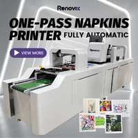 Máquina de Impresión de Papel Tisú Automática de Alta Velocidad Renovix, Impresión de Logotipos a Color en una Sola Pasada, Impresión Digital CMYK a Todo Color para Servilletas