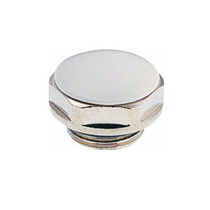 Bouchon de valve de pneu en laiton chromé 3/8 Capuchon blanc - Product Image 1