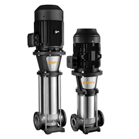 Pompa Multistage Vertikal Stainless Steel CDLF High Head 153-180m Pompa Sentrifugal Inline Penguat Tekanan Air