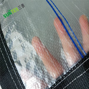 แผ่นพลาสติก HDPE ใส 150 แกรม ป้องกันรังสียูวี โพลีเอทิลีน ทอแบบกันน้ำ ขนาด 15*80 เมตร - Product Image 1